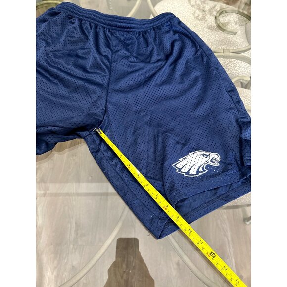 Navy Blue A4 Mens Large Mesh Athletic Shorts With Embroidered Eagle Logo - Picture 6 of 7